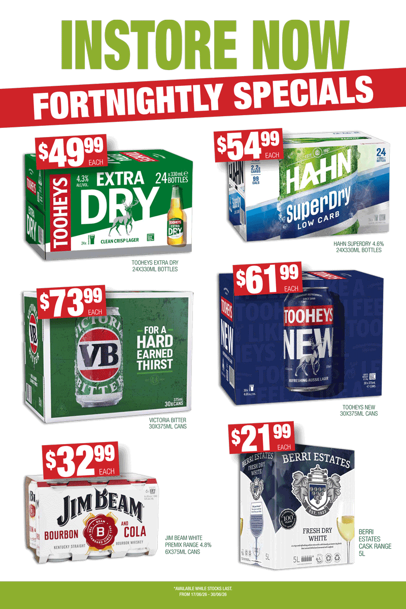 June Bottle Shop Specials West Ryde