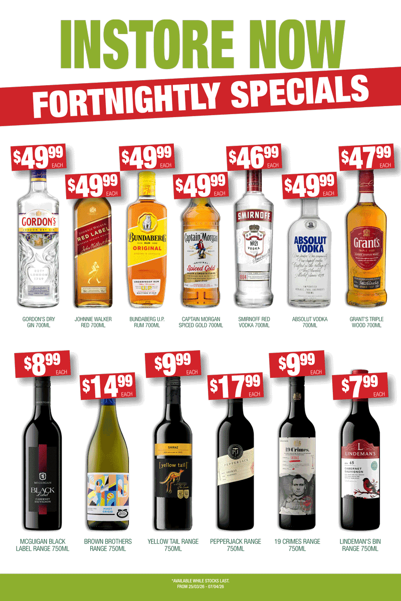 April Bottle Shop Specials West Ryde