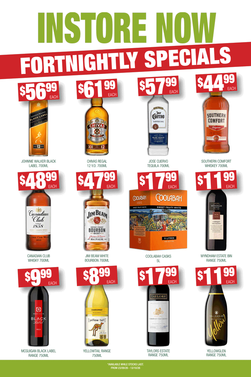September Bottle Shop Specials West Ryde